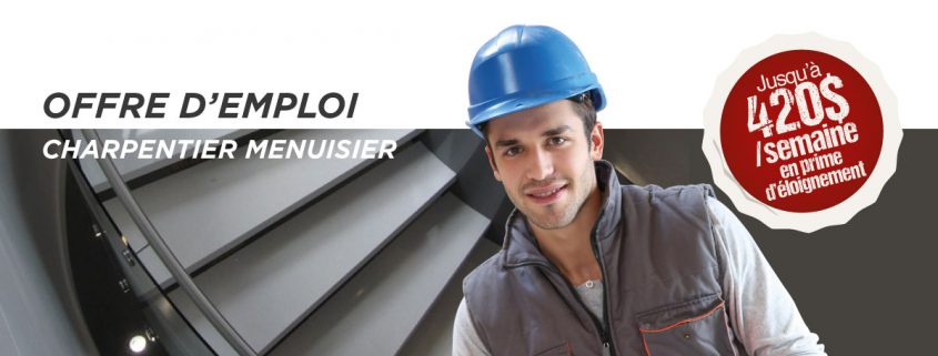 OFFRE D'EMPLOI charpentier menuisier